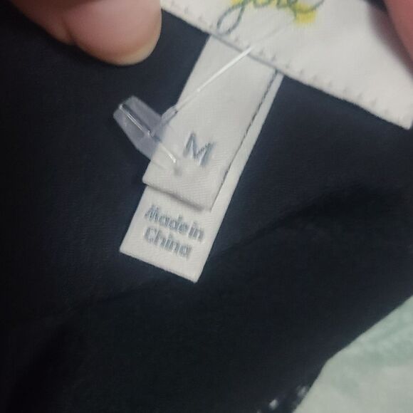 Joie Cualli Silk Printed Top in Caviar - Picture 6 of 6